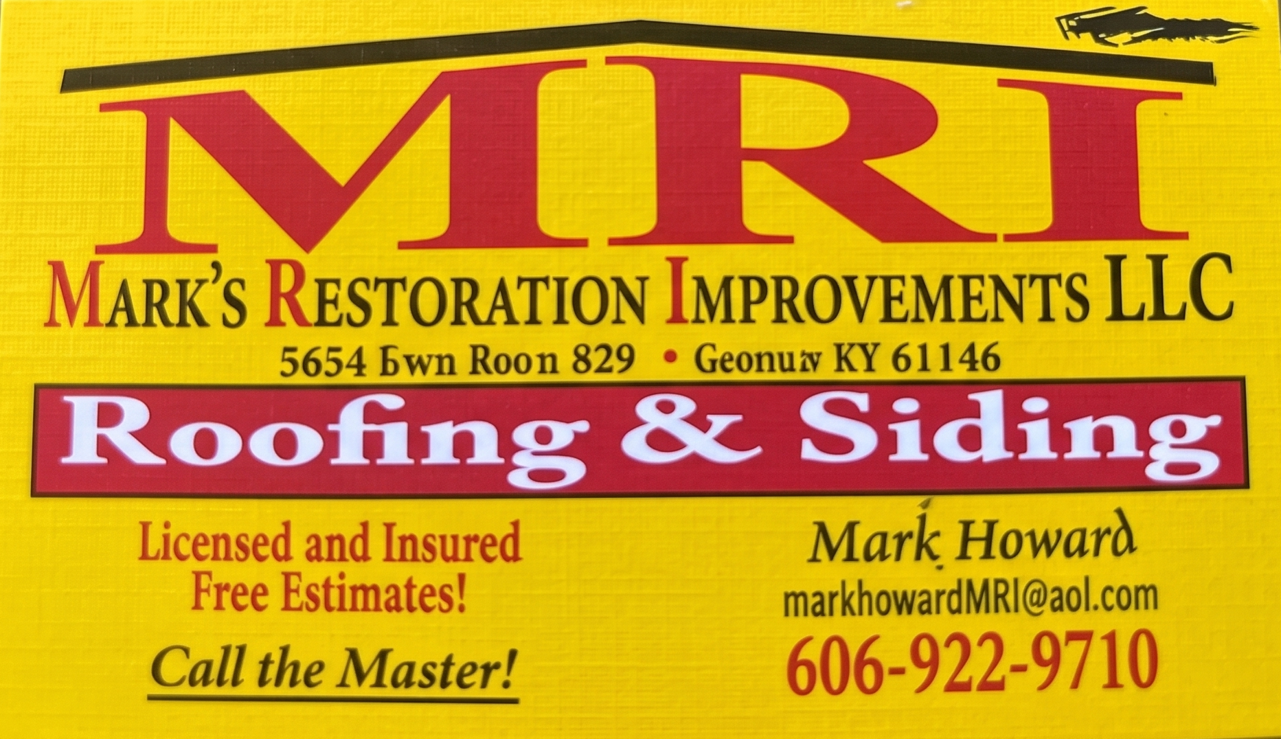 Mark's Restoration Improvements Logo